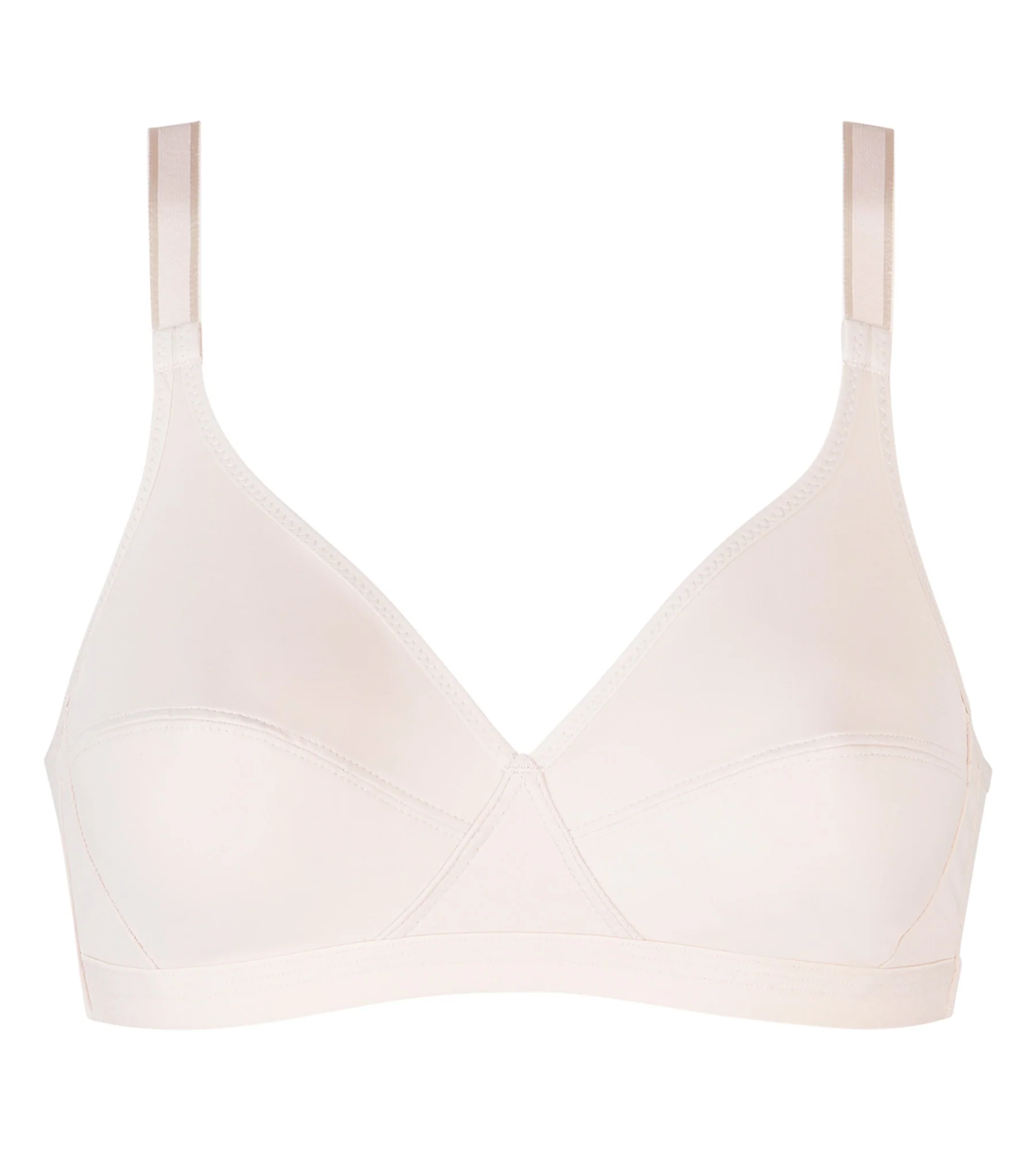 Soutien-gorge sans armatures beige Cœur Croisé Microfibre - Image 5
