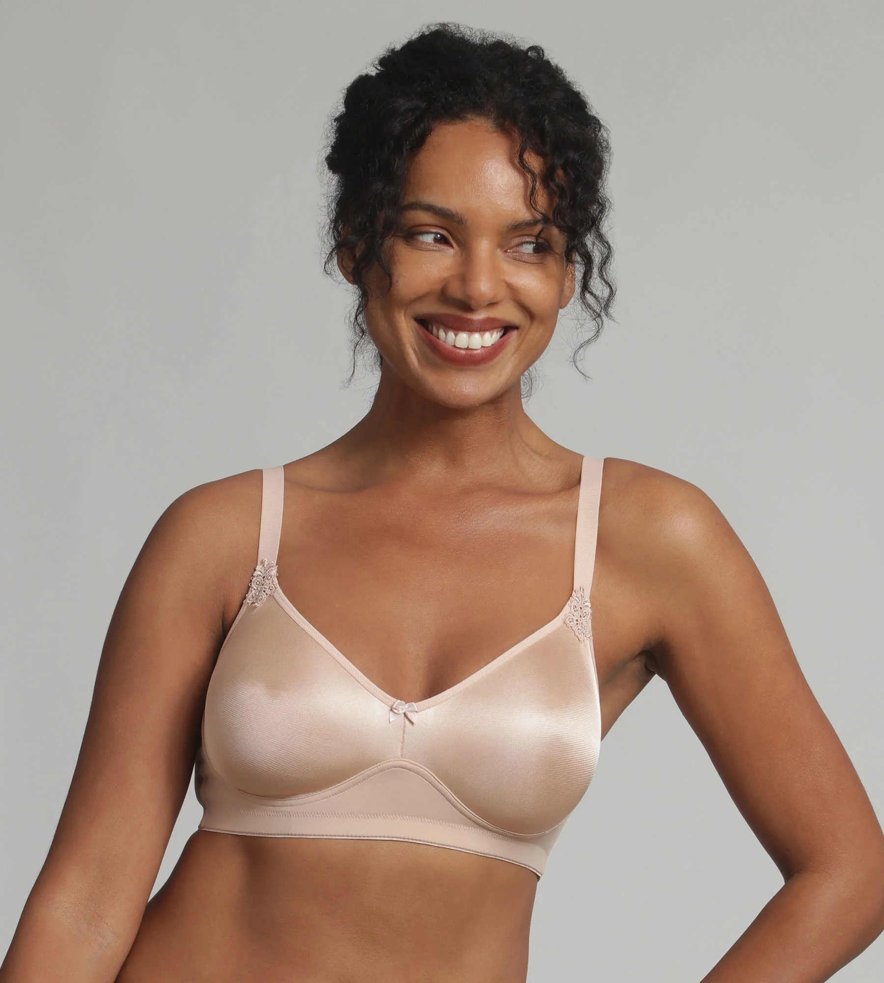 Soutien-gorge sans armatures beige Essential Support