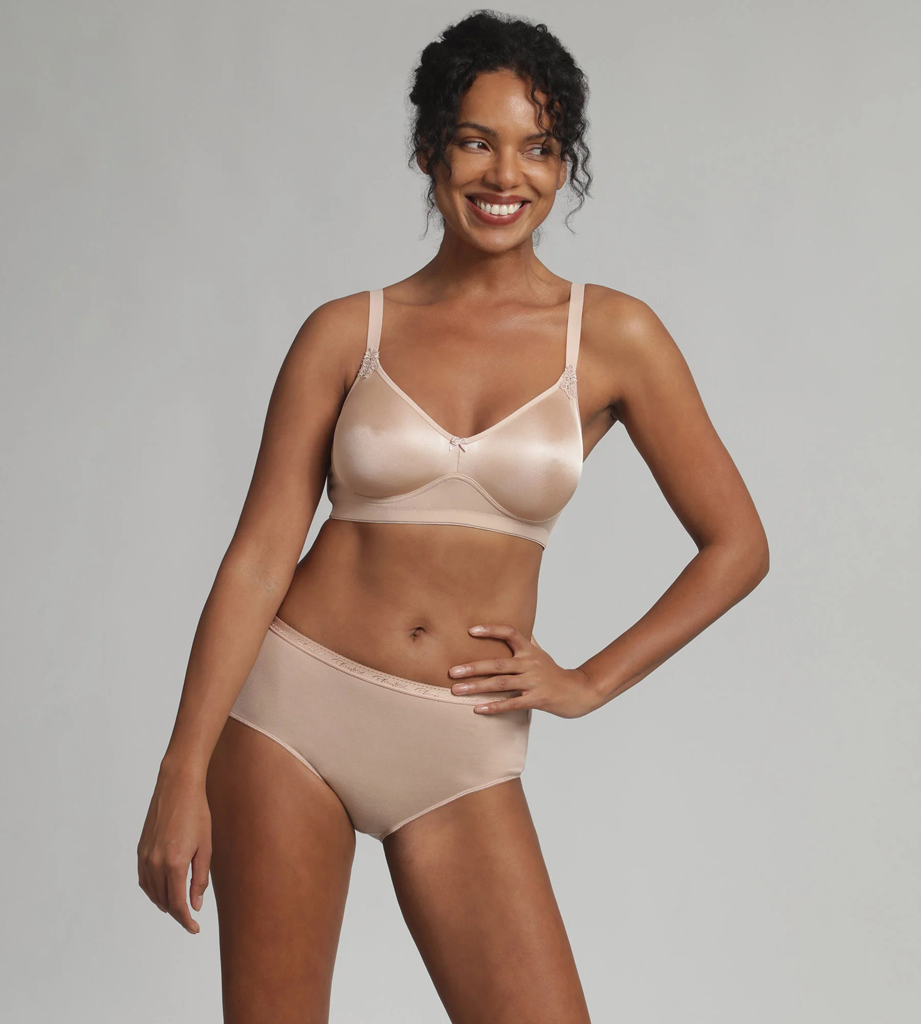 Soutien-gorge sans armatures beige Essential Support - Image 3