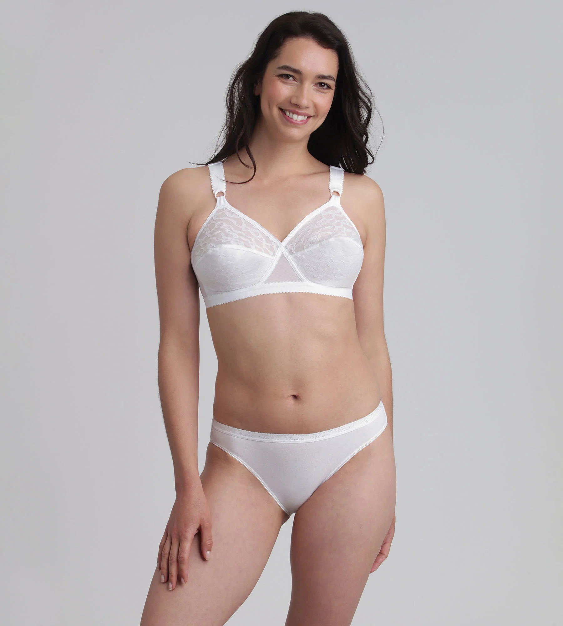 Soutien-gorge sans armatures blanc Cœur Croisé 165 - Image 3