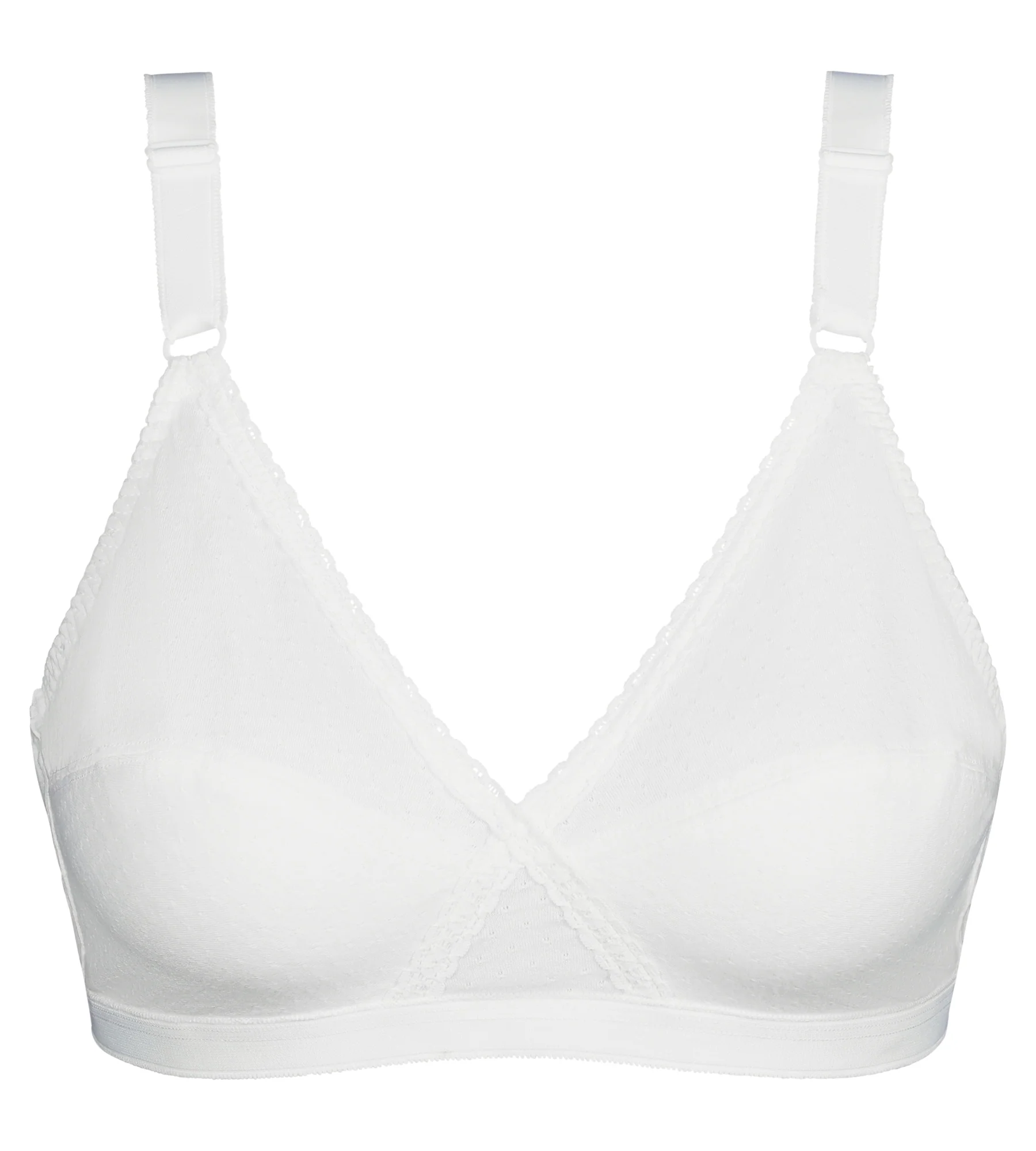 Soutien-gorge sans armatures blanc Essential Support Coton - Image 5
