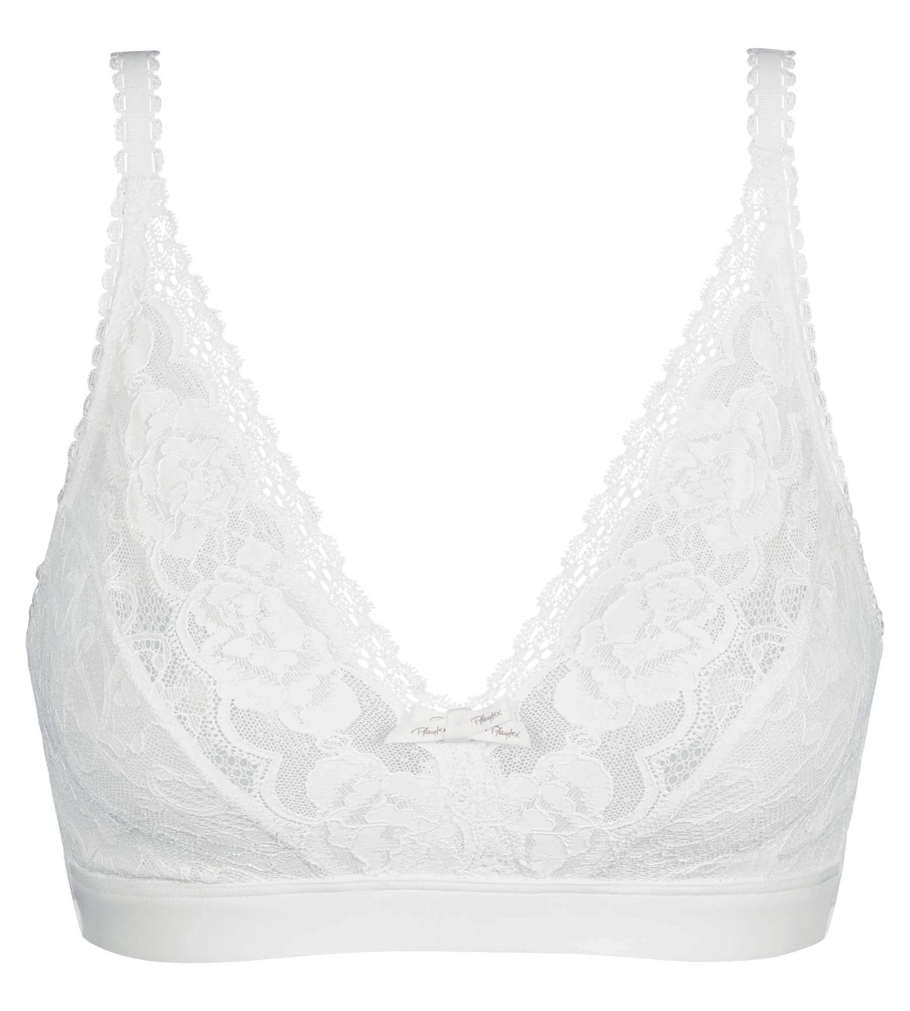 Soutien-gorge sans armatures blanc Flower Elegance Recyclé - Image 5