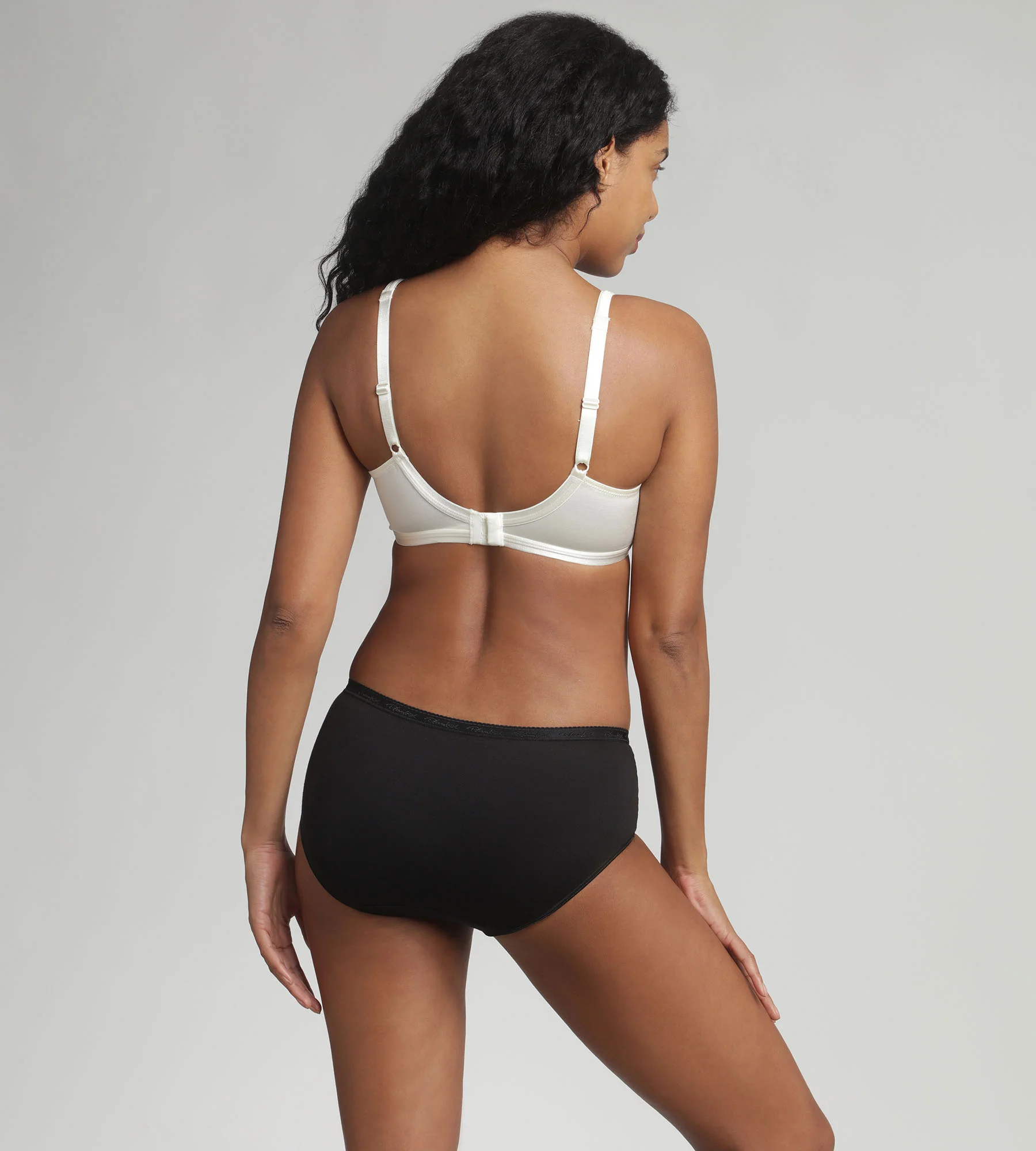 Soutien-gorge sans armatures effet satiné ivoire Cœur Croisé Satiné - Image 4