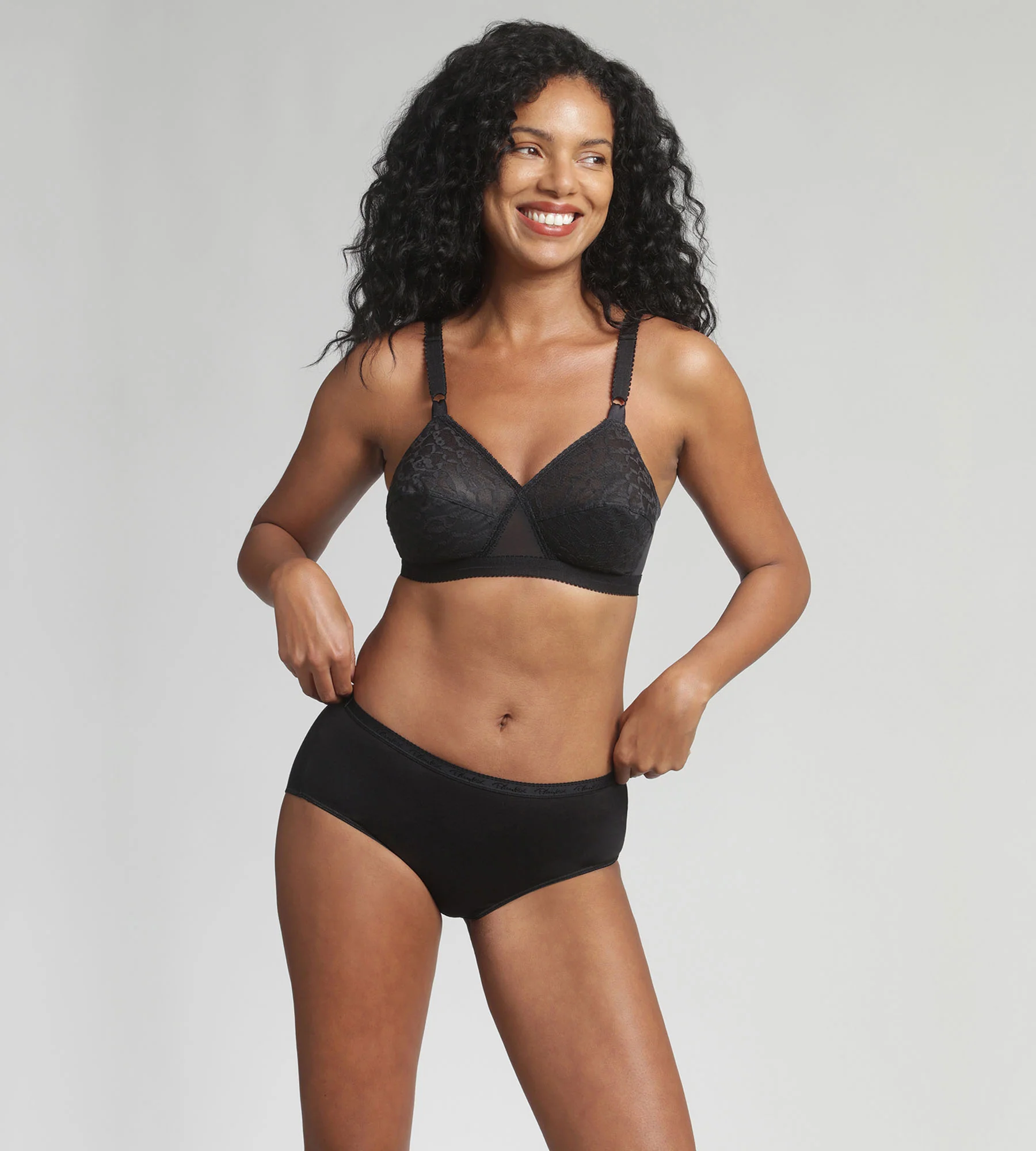 Soutien-gorge sans armatures noir Cœur Croisé 165 - Image 3
