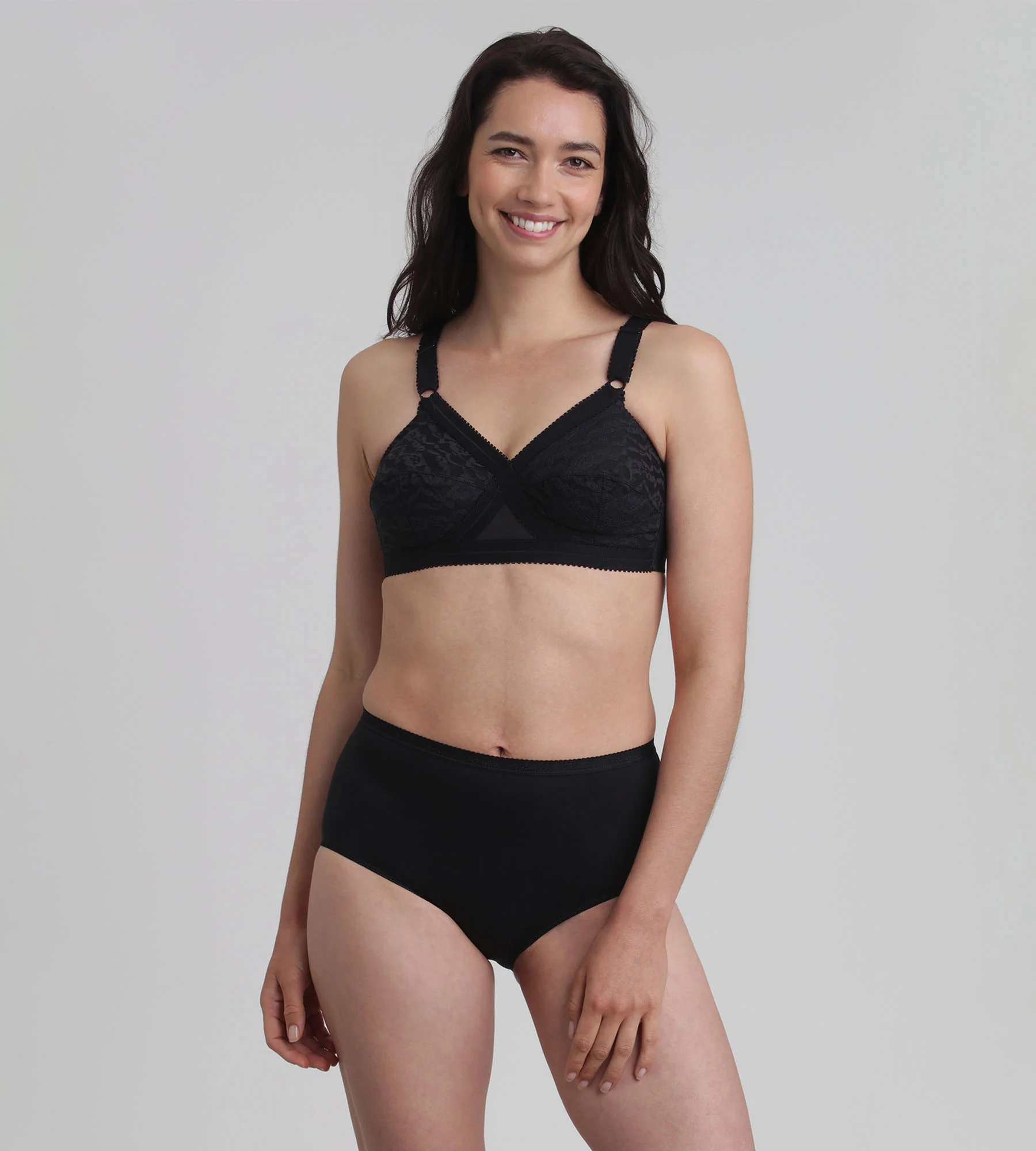 Soutien-gorge sans armatures noir Cœur Croisé 556 - Image 3