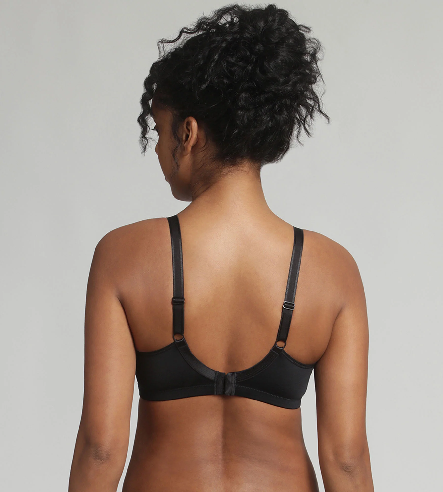 Soutien-gorge sans armatures noir Cœur Croisé Microfibre - Image 2