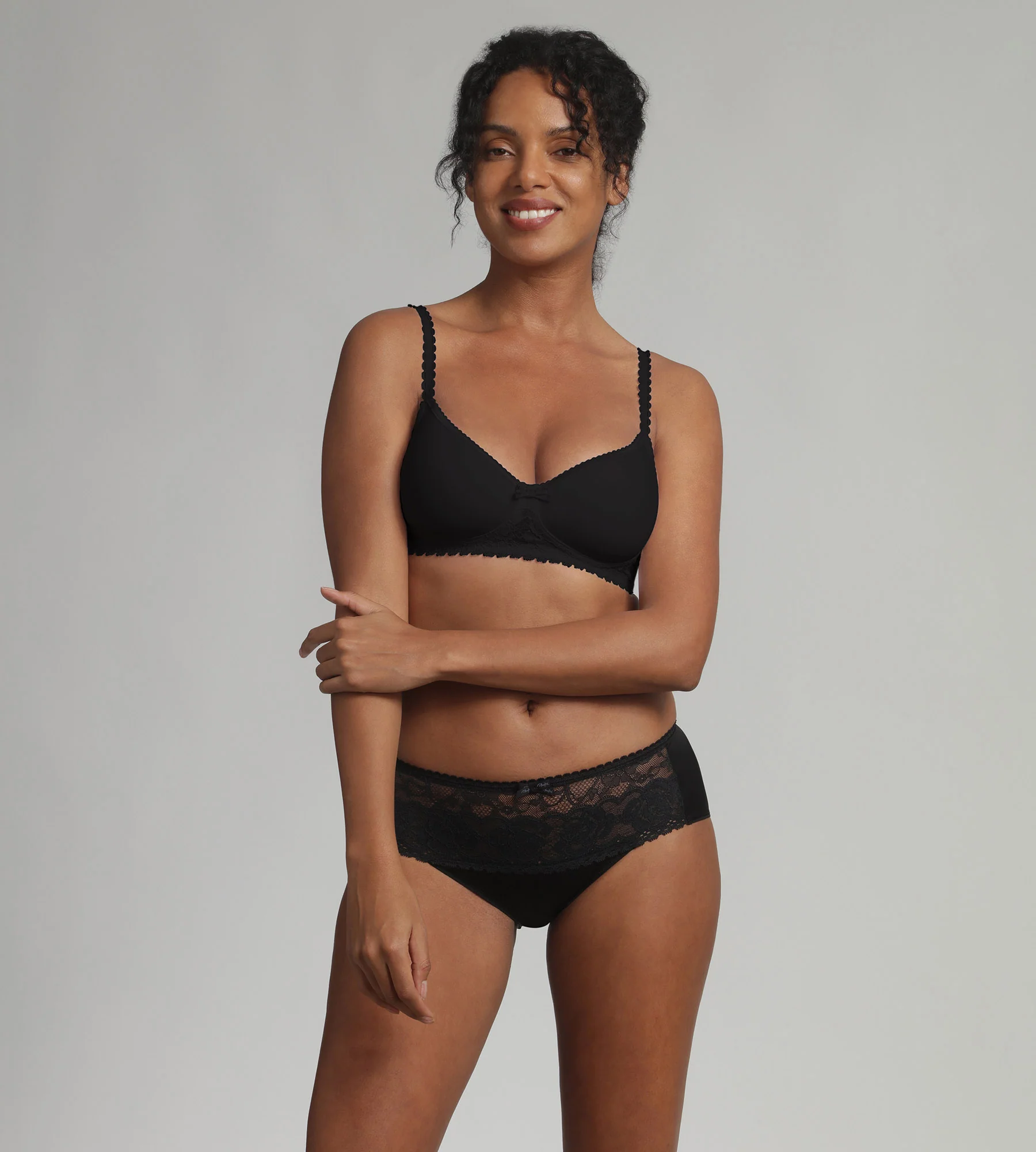 Soutien-gorge spacer sans armatures noir Flower Elegance Recyclé - Image 3