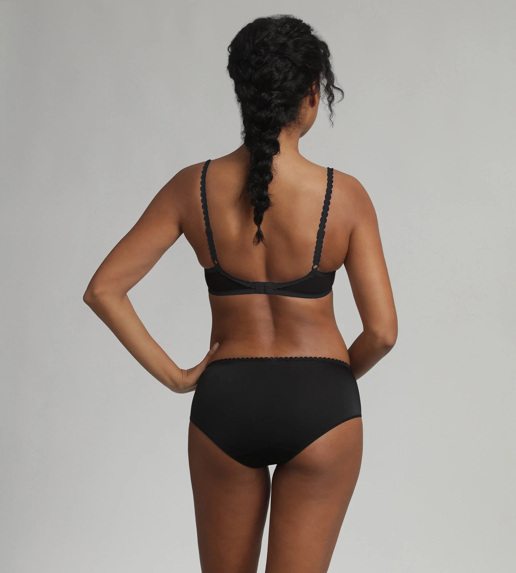 Soutien-gorge spacer sans armatures noir Flower Elegance Recyclé - Image 4