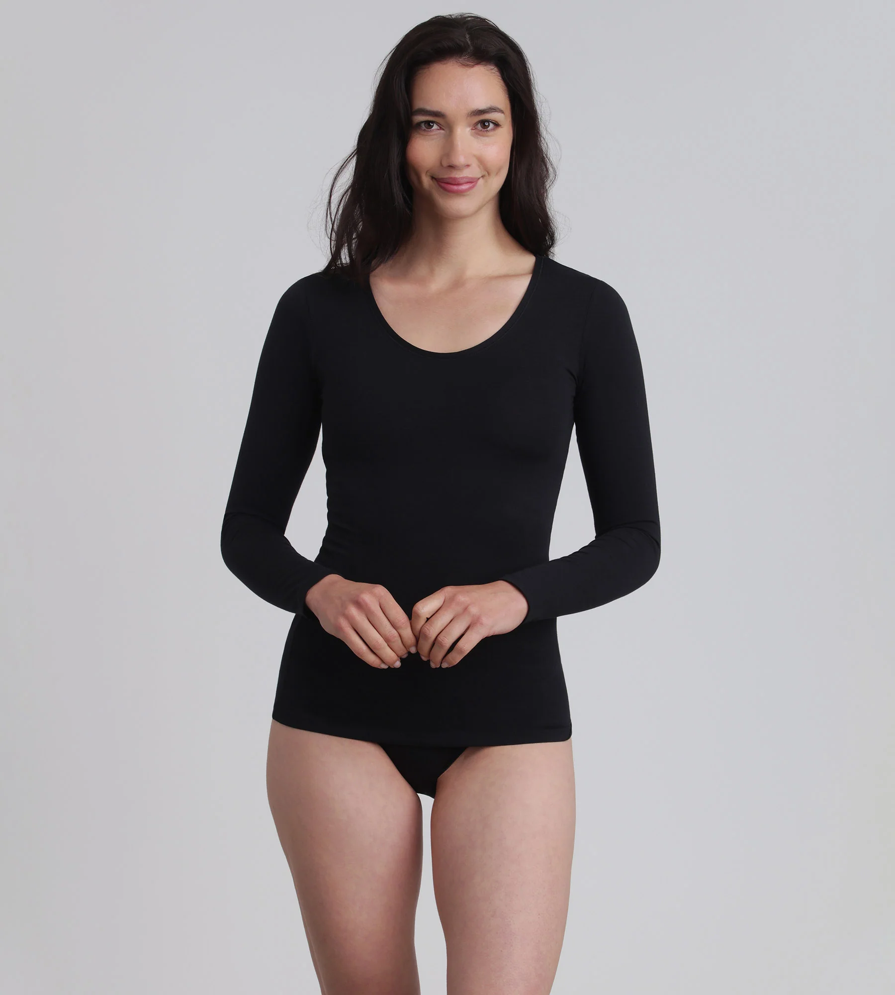 T-shirt manches longues noir Thermal Tech - Image 3