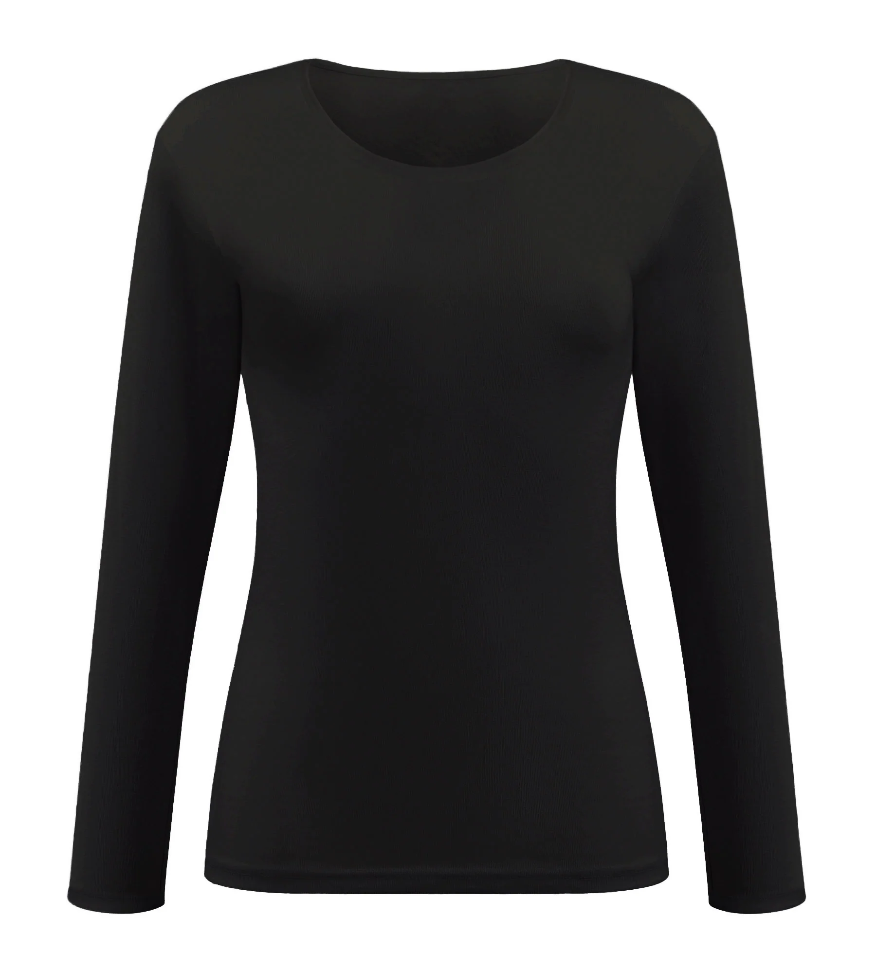 T-shirt manches manches longues noir Cotton Liberty - Image 5